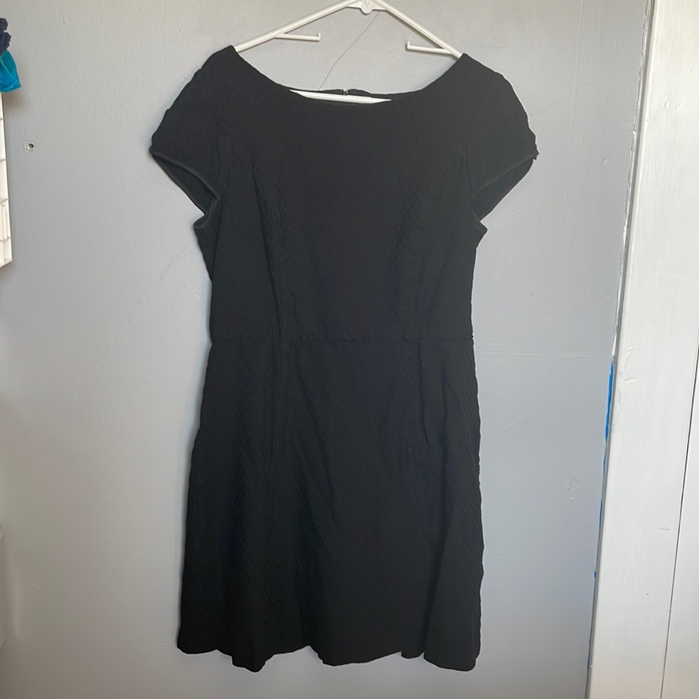 41 Hawthorn large little black dress with keyhole button sleeves Classic